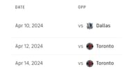 Miami Heat's remaining schedule